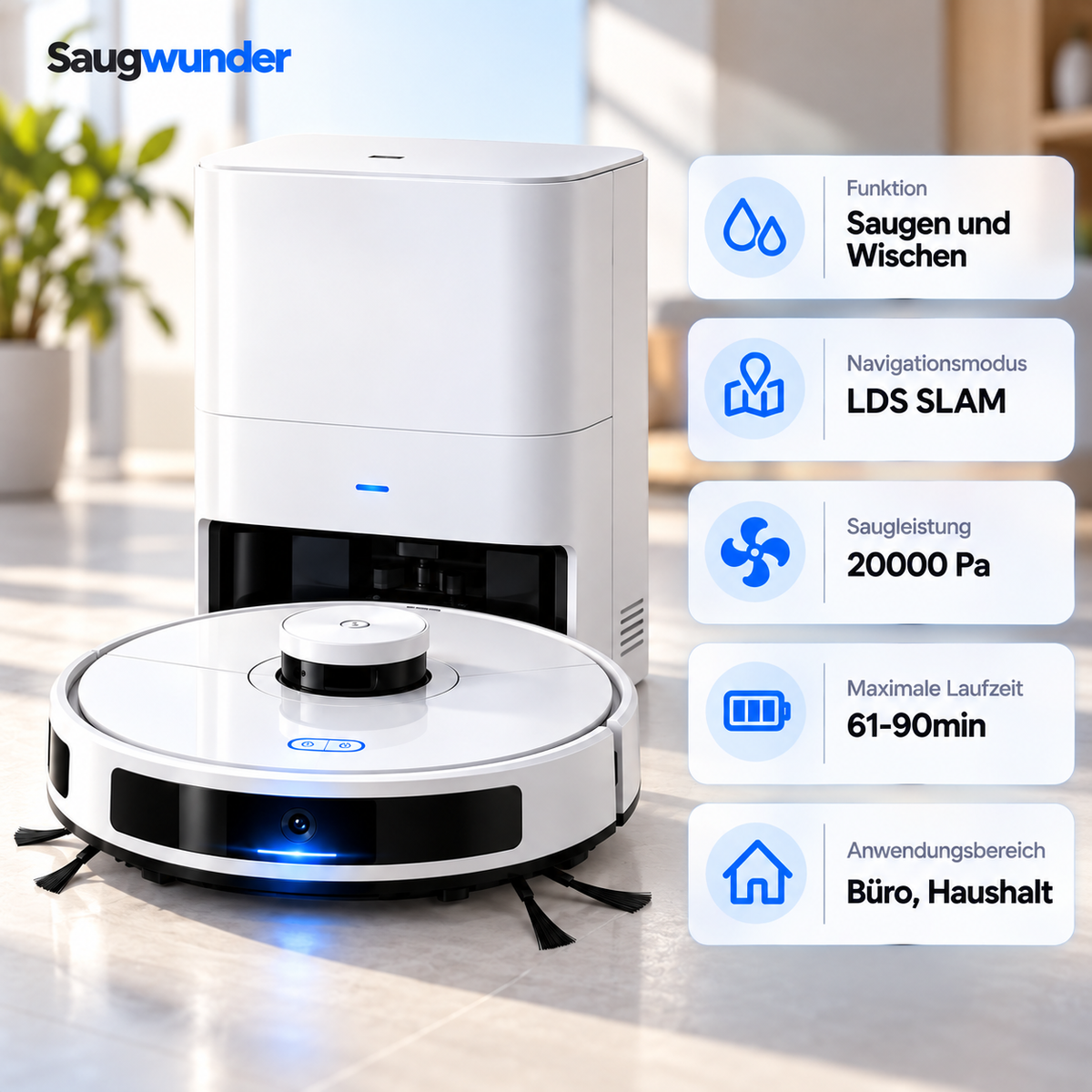 Saugwunder Pro - Nie wieder selbst zuhause saugen
